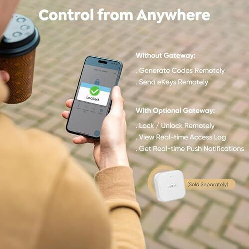 Keyless-Entry Fingerprint Deadbolt Smart Lock: Smart Lock, Automatic