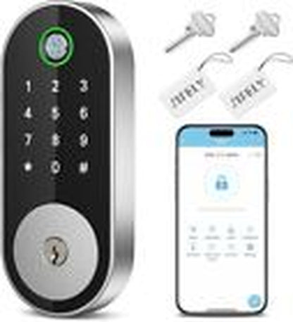 Keyless-Entry Fingerprint Deadbolt Smart Lock: Smart Lock, Automatic