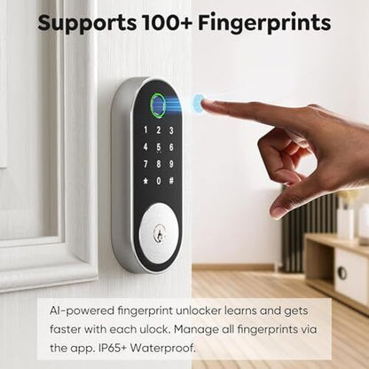 Keyless-Entry Fingerprint Deadbolt Smart Lock: Smart Lock, Automatic