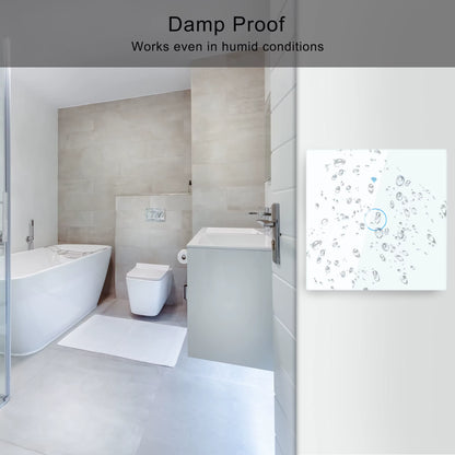 Work with Tuya WIFI Smart Home Switch Light Wall US/EU Glass Touch Panel Voice Wireless Remote Control by Alexa Google Home