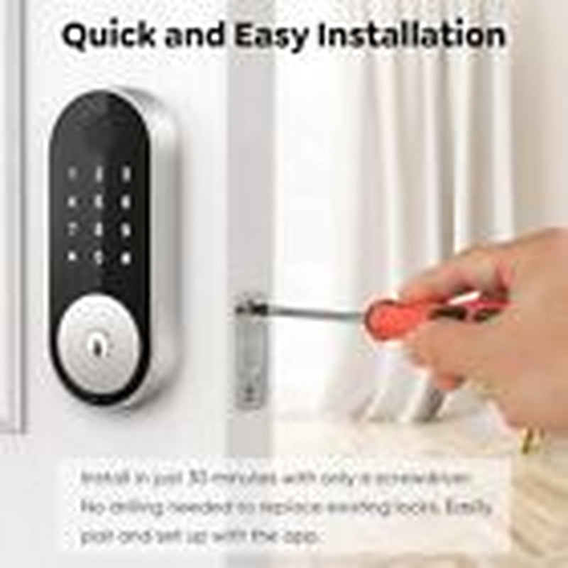 Keyless-Entry Fingerprint Deadbolt Smart Lock: Smart Lock, Automatic