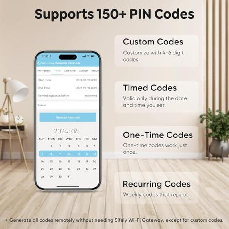 Keyless-Entry Fingerprint Deadbolt Smart Lock: Smart Lock, Automatic