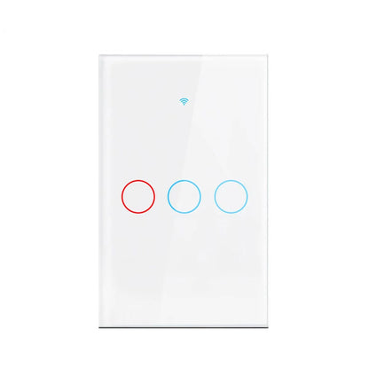 Work with Tuya WIFI Smart Home Switch Light Wall US/EU Glass Touch Panel Voice Wireless Remote Control by Alexa Google Home