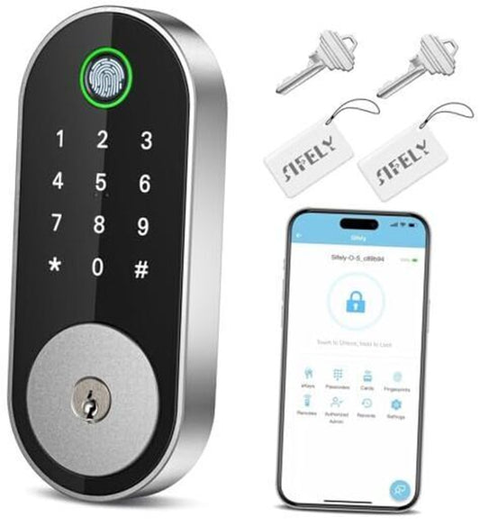 Keyless-Entry Fingerprint Deadbolt Smart Lock: Smart Lock, Automatic