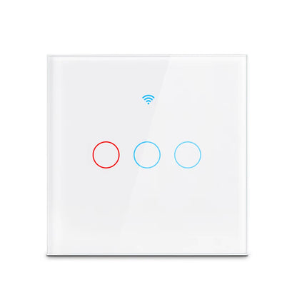 Work with Tuya WIFI Smart Home Switch Light Wall US/EU Glass Touch Panel Voice Wireless Remote Control by Alexa Google Home